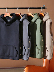 サーマルフリース フード付き ベスト