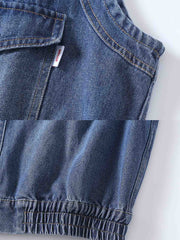 エイジングウォッシュデニムベスト