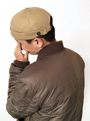 キャンバス メタルバッジ ベレー帽