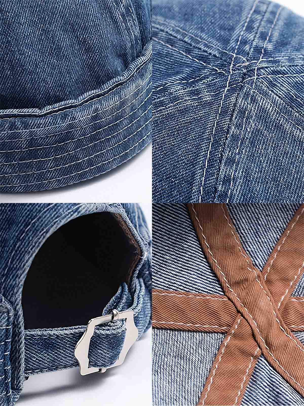 キャップ背部の調節可能なストラップのディテール