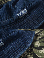 ウォッシュ加工 デニムバケットハット