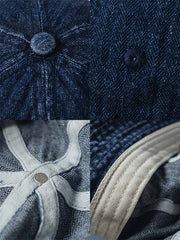 ウォッシュ加工 デニムバケットハット