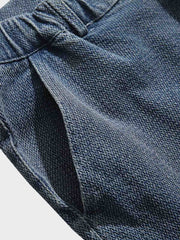 ウォッシュドデニム ストレートパンツ