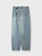 ウォッシュド加工 デニムパンツ