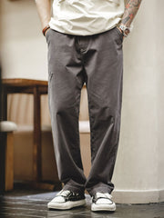 ウォッシュグレー スリムワークパンツ