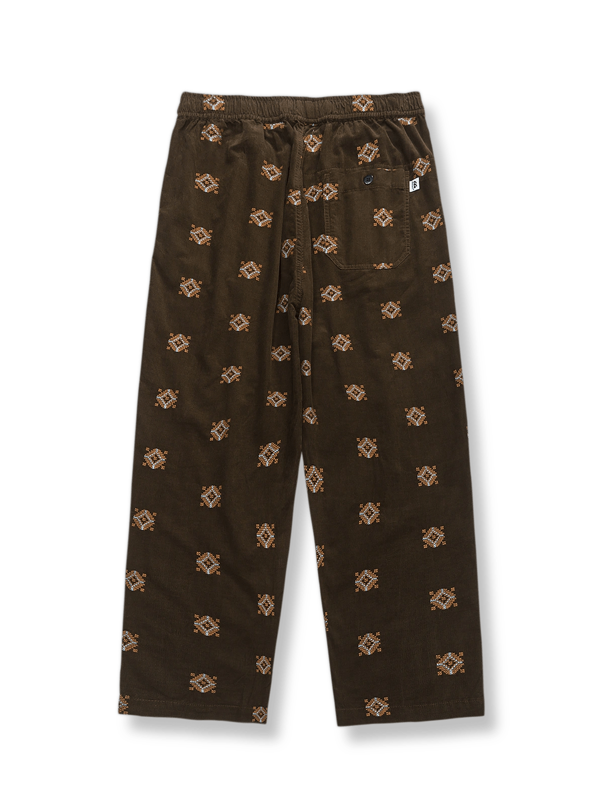 民族風トーテム刺繍が施されたカジュアルパンツ。