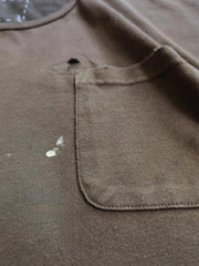 ヴィンテージウォッシュスプラッシュペイントタンクトップのディテール展示図