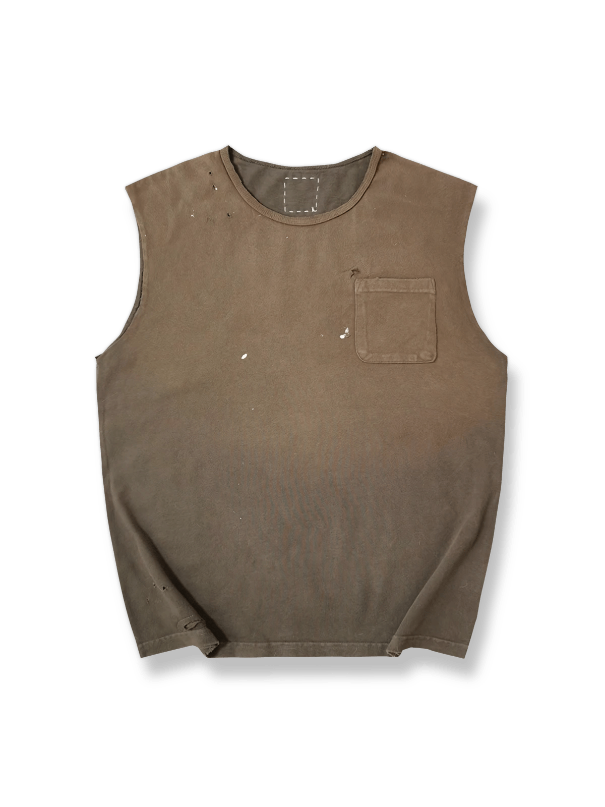 ヴィンテージウォッシュスプラッシュペイントタンクトップ正面図