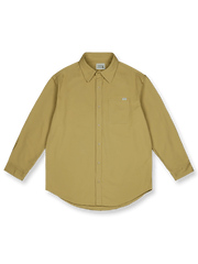 ウォッシュベーシック長袖ポケットシャツの全体展示