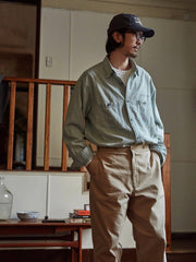 クラシック デニム ウォッシュ シャツ