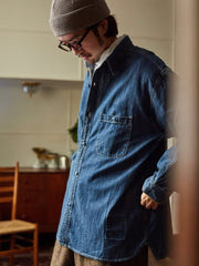 クラシック デニム ウォッシュ シャツ