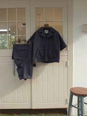 キューバカラーワイドフィットポケットシャツ