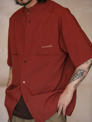 シングル ポケット 刺繍入り半袖シャツ