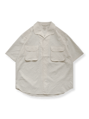 シアサッカー半袖シャツの正面画像