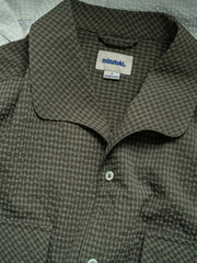 シアサッカー半袖シャツのディテール画像