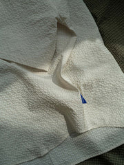 シアサッカー半袖シャツのディテール画像