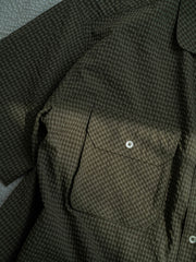 シアサッカー半袖シャツのディテール画像