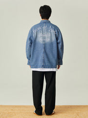 アシンメトリーポケット デニムジャケット