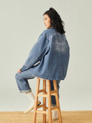 アシンメトリーポケット デニムジャケット
