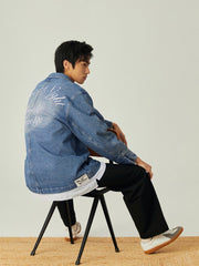 アシンメトリーポケット デニムジャケット