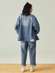 アシンメトリーポケット デニムジャケット