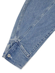 アシンメトリーポケット デニムジャケット