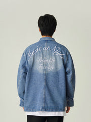 アシンメトリーポケット デニムジャケット