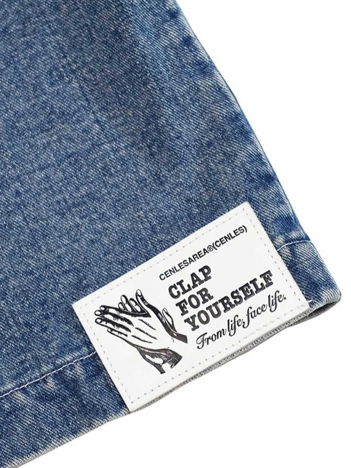 詳細画像: ジャケットのアシンメトリーポケットのディテール