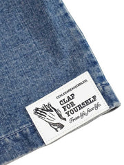 詳細画像: ジャケットのアシンメトリーポケットのディテール