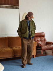 コーデュロイ襟 フィッシングジャケット