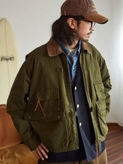 コーデュロイ襟 フィッシングジャケット