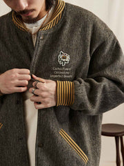 ウール ベースボールカラー ファラオコート