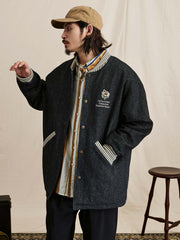 ウール ベースボールカラー ファラオコート