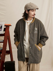 ウール ベースボールカラー ファラオコート