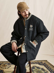 ウール ベースボールカラー ファラオコート