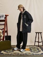 ウール ベースボールカラー ファラオコート