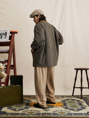 ウール ベースボールカラー ファラオコート