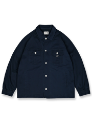 ヴィンテージウォッシュ加工ラグランスリーブワークジャケット全体