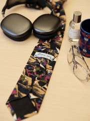 クロスカントリースキー シルクネクタイ