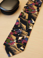 クロスカントリースキー シルクネクタイ