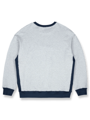 アルファベット刺繍コントラストヴィンテージスウェット