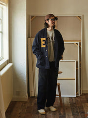 ウール混 ネイビースーツジャケット