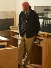 ウール混 ネイビースーツジャケット