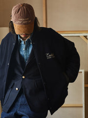 ウール混 ネイビースーツジャケット