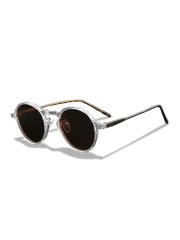 サングラスのキーホールブリッジと精巧なテンプルの細部特写