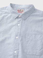 ウォッシュ加工カシューナッツフラワー刺繍オックスフォードシャツ