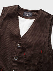 コーデュロイベスト