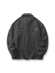 製品画像: 回形ピン刺繍入りチェック柄長袖シャツの画像