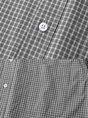 詳細画像: チェック柄と素材のディテール