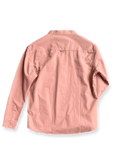 シングルサイドポケット立襟シャツ